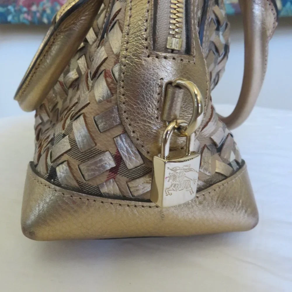 Haymarket Thornley PVC Gold leather satchel ( price reduced )